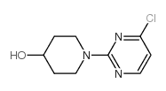 1-(4-Chloropyrimidin-2-yl)-4-piperidinol - Chemical structure and product image