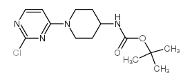 [1-(2-Chloro-pyrimidin-4-yl)-piperidin-4-yl]-carbamic Acid tert-Butyl Ester - Chemical structure and product image