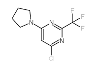 4-Chloro-6-pyrrolidin-1-yl-2-trifluoromethylpyrimidine - Chemical structure and product image