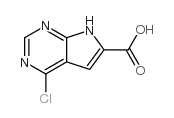 4-Chloro-7h-pyrrolo[2,3-d]pyrimidine-6-carboxylic Acid - Chemical structure and product image