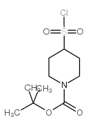 4-Chlorosulfonyl-piperidine-1-carboxylic Acid tert-Butyl Ester - Chemical structure and product image