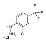 2-Chloro-4-(trifluoromethyl)phenylhydrazine Hydrochloride - Chemical structure and product image