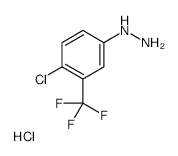 4-Chloro-3-(trifluoromethyl)phenylhydrazine Hydrochloride - Chemical structure and product image