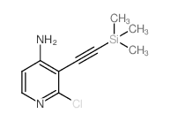 2-Chloro-3-((trimethylsilyl)ethynyl)pyridin-4-amine - Chemical structure and product image