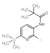N-(2-Chloro-6-(trimethylsilyl)pyridin-3-yl)-pivalamide - Chemical structure and product image