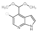 5-Chloro-4-(dimethoxymethyl)-1h-pyrrolo-[2,3-b]pyridine - Chemical structure and product image