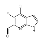 4-Chloro-5-fluoro-1h-pyrrolo[2,3-b]pyridine-6-carbaldehyde - Chemical structure and product image