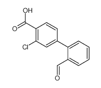 2-Chloro-4-(2-formylphenyl)benzoic Acid - Chemical structure and product image