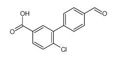 4-Chloro-3-(4-formylphenyl)benzoic Acid - Chemical structure and product image