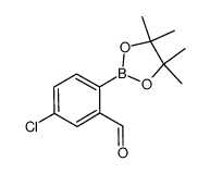 4-Chloro-2-formylphenylboronic Acid Pinacol Ester - Chemical structure and product image