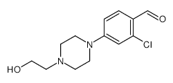 2-Chloro-4-[4-(2-hydroxyethyl)piperazino]benzaldehyde - Chemical structure and product image