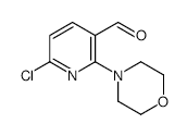 6-Chloro-2-morpholinonicotinaldehyde - Chemical structure and product image