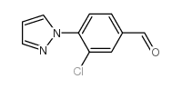 3-Chloro-4-(1h-pyrazol-1-yl)benzaldehyde - Chemical structure and product image