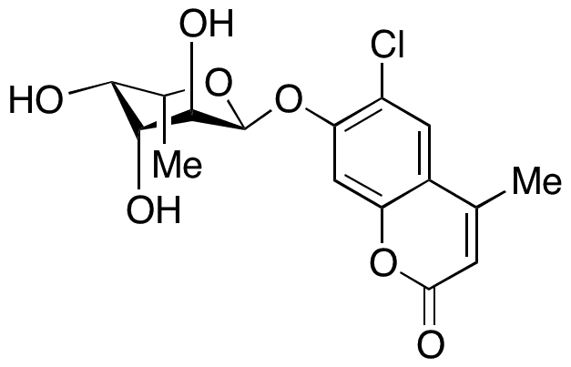 6-Chloro-4-methylumbelliferyl Alpha-L-Fucopyranoside - Chemical structure and product image