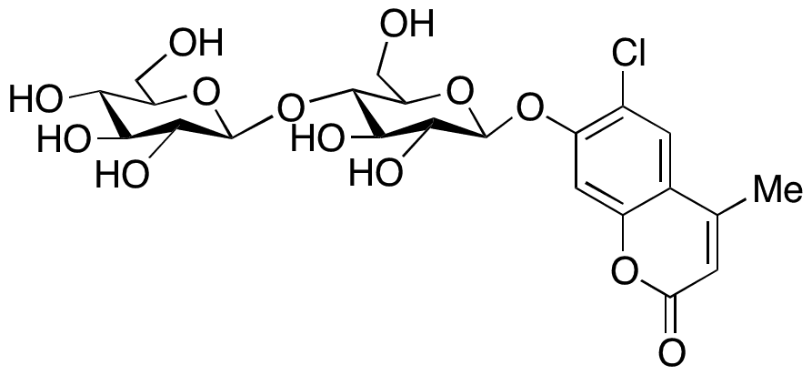 6-Chloro-4-methylumbelliferyl beta-Cellobioside - Chemical structure and product image