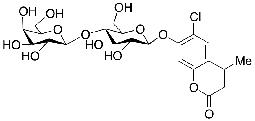 6-Chloro-4-methylumbelliferyl Beta-Lactoside - Chemical structure and product image