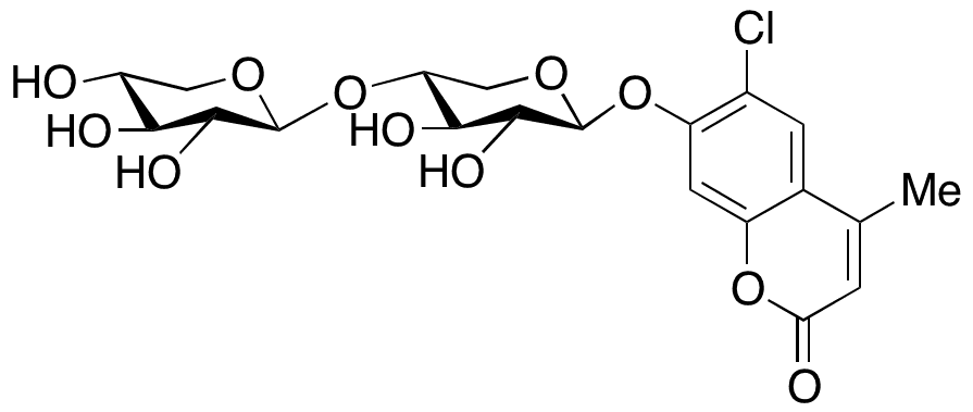 6-Chloro-4-methylumbelliferyl beta-Xylobioside - Chemical structure and product image