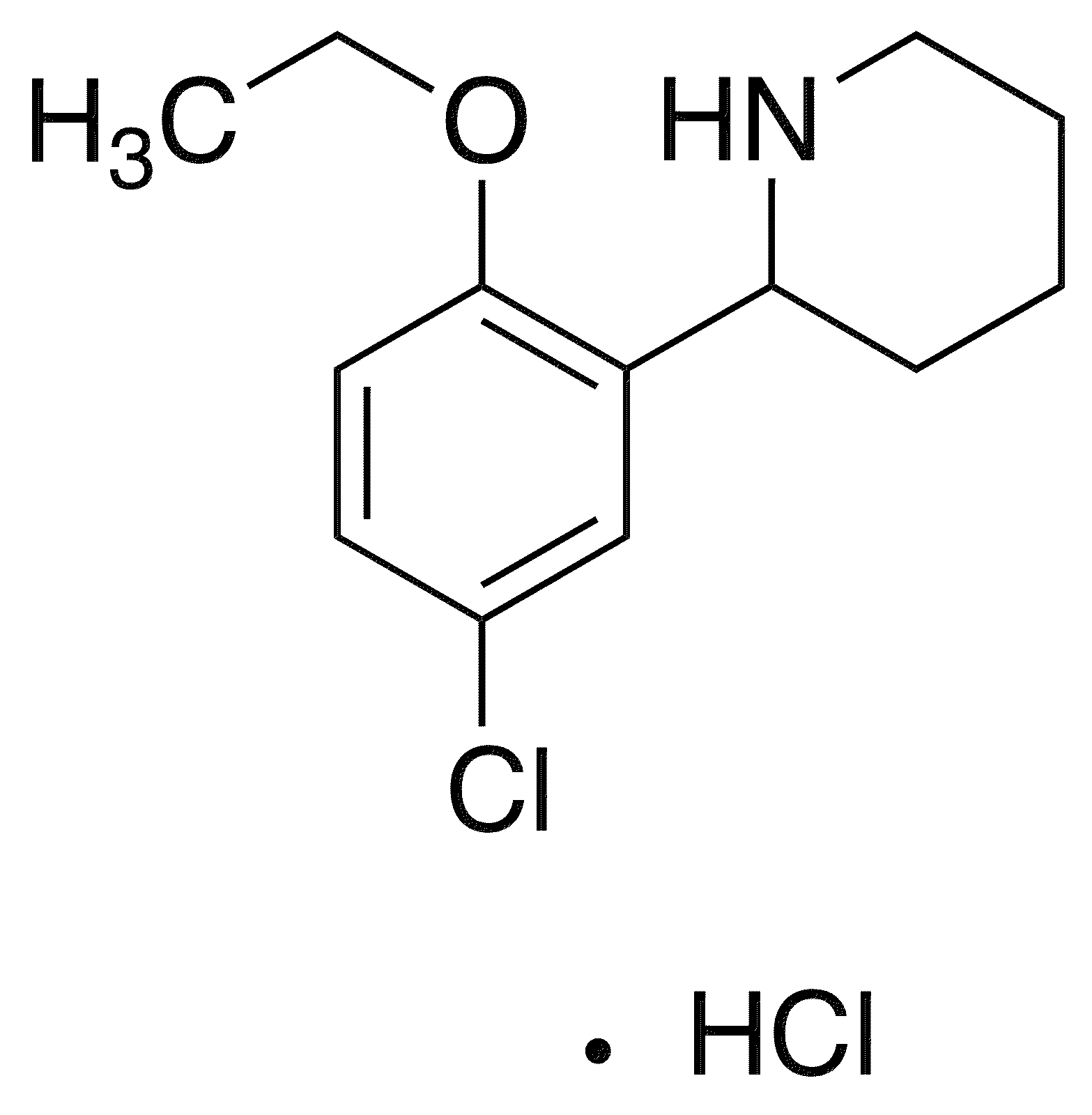 2-(5-Chloro-2-ethoxyphenyl)piperidine Hydrochloride - Chemical structure and product image