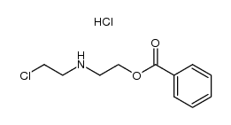 2-[(2-Chloroethyl)amino]ethyl Benzoate HCl - Chemical structure and product image
