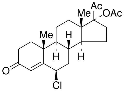 6 Beta-Chloro-17-acetoxy Progesterone - Chemical structure and product image