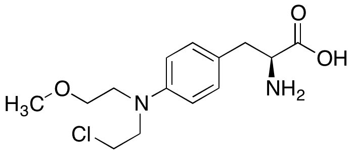 4-[(2-Chloroethyl)(2-methoxyethyl)amino]-L-phenylalanine - Chemical structure and product image