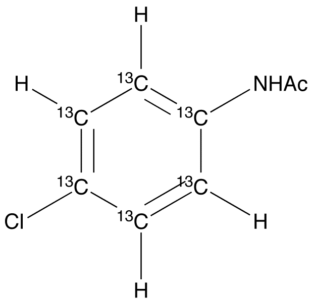 4-Chloroacetanilide-13C6 - Chemical structure and product image