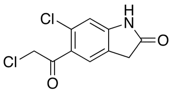 5-Chloroacetyl-6-chloro-1,3-dihydroindol-2H-indone-2-one - Chemical structure and product image