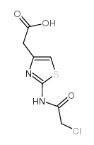 2-(2-Chloroacetamido)-4-thiazoleacetic acid - Chemical structure and product image