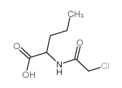Chloroacetyl-dl-norvaline - Chemical structure and product image