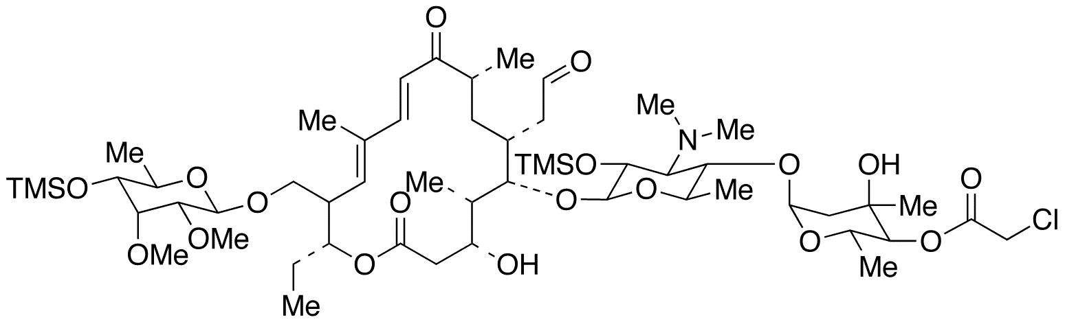 4-O-Chloroacetyl-4,2-O-di(trimethysilyl)tylosin - Chemical structure and product image