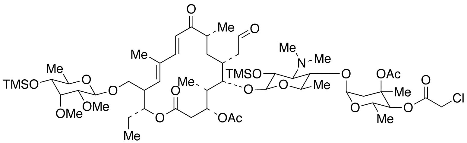4-O-Chloroacetyl-4â€™,2-O-di(trimethysilyl)tylosin 3,3-Diacetate - Chemical structure and product image