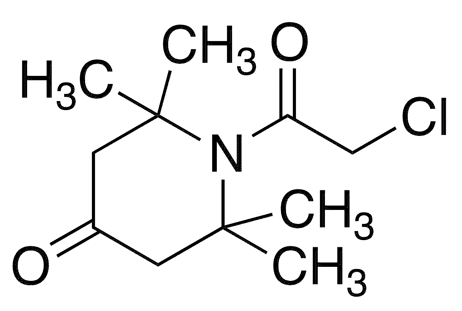 1-(Chloroacetyl)-2,2,6,6-tetramethylpiperidin-4-one - Chemical structure and product image