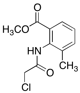 2-[(2-Chloroacetyl)amino]-3-methylbenzoic Acid Methyl Ester - Chemical structure and product image