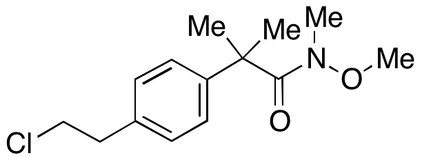 4-(2-Chloroethyl)-N-methoxy-N,Alpha,Alpha-trimethyl-benzeneacetamide - Chemical structure and product image