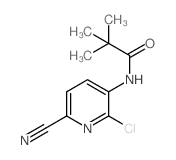 N-(2-Chloro-6-cyanopyridin-3-yl)pivalamide - Chemical structure and product image