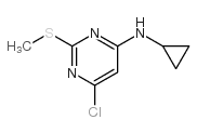 6-Chloro-4-(N-cyclopropylamino)-2-(methylthio)pyrimidine - Chemical structure and product image