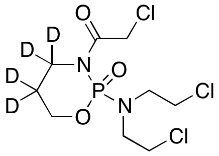 3-(Chloroacetyl)-N,N-bis(2-chloroethyl)tetrahydro-2H-1,3,2-oxazaphosphorin-2-amine-d4 - Chemical structure and product image