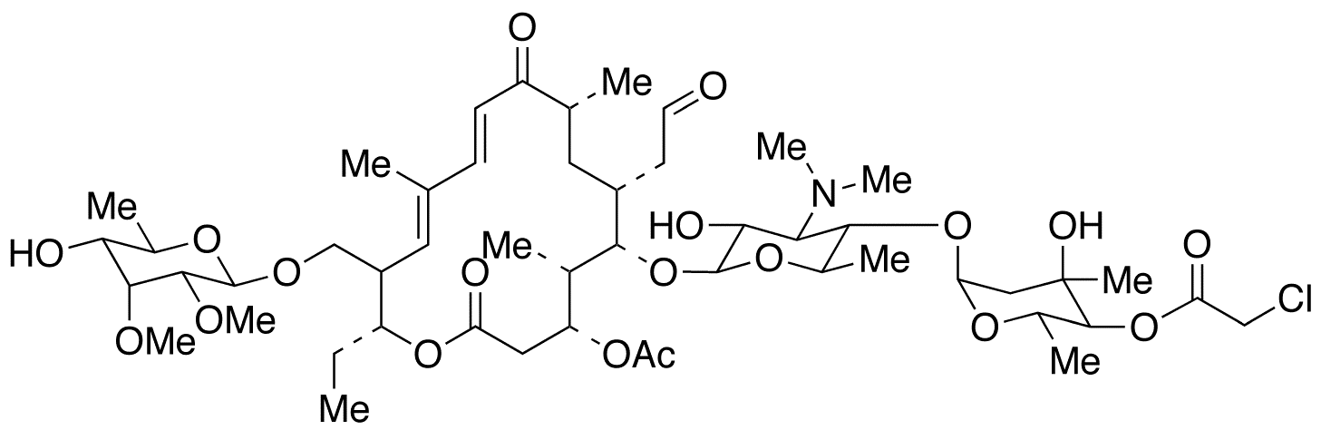 4’’’-O-Chloroacetyl-tylosin 3-Acetate - Chemical structure and product image