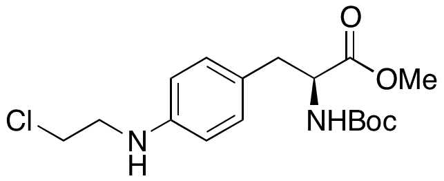 4-[(2-Chloroethyl)amino]-N-[(1,1-dimethylethoxy)carbonyl]-L-phenylalanine Methyl Ester - Chemical structure and product image
