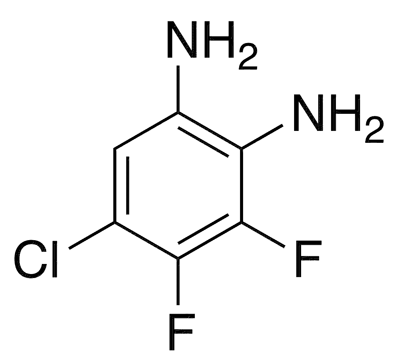 5-Chloro-3,4-difluorobenzene-1,2-diamine - Chemical structure and product image
