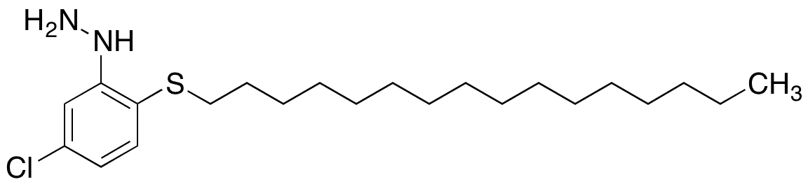 [5-Chloro-2-(hexadecylthio)phenyl]-hydrazine - Chemical structure and product image