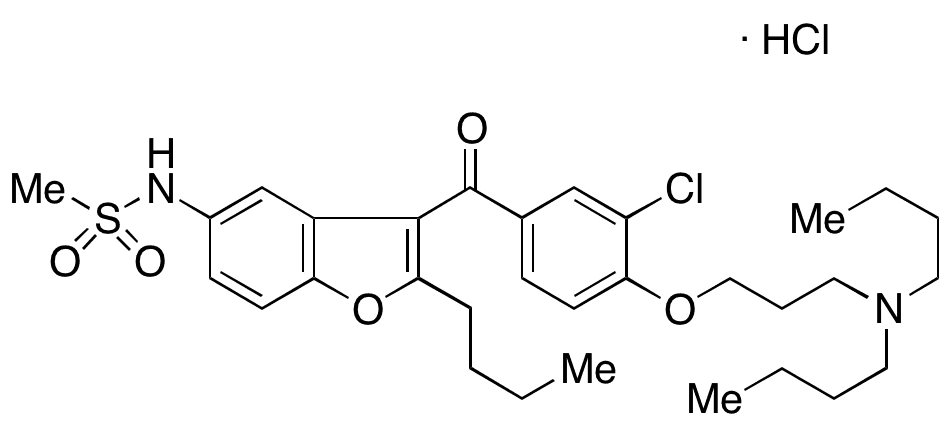 3-Chloro-dronedarone Hydrochloride - Chemical structure and product image