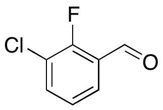 3-Chloro-2-fluorobenzaldehyde - Chemical structure and product image