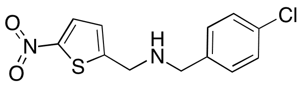 N-(4-Chlorobenzyl)-1-(5-nitrothiophen-2-yl)methanamine - Chemical structure and product image