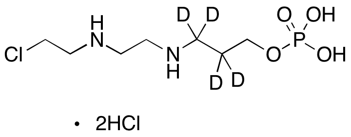 3-[[2-[(2-Chloroethyl)amino]ethyl]amino]propyl Monophosphate-d4 Dihydrochloride - Chemical structure and product image