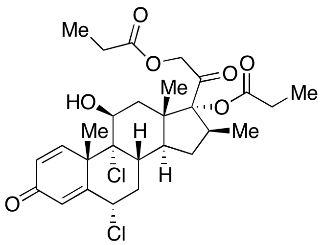 6 Alpha-Chlorobeclomethasone Dipropionate - Chemical structure and product image