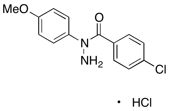 4-Chloro-benzoic Acid 1-(4-Methoxyphenyl)hydrazide Hydrochloride - Chemical structure and product image