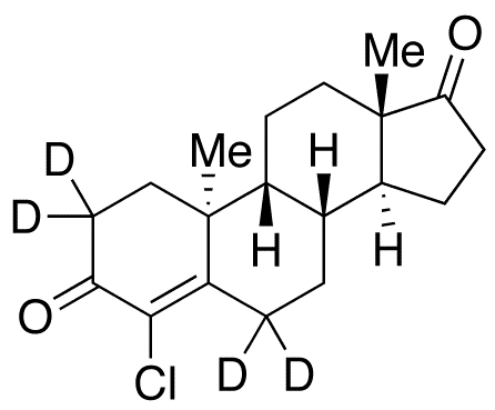 (9 beta,10 Alpha)-4-Chloro-Androst-4-ene-3,17-dione-d4 - Chemical structure and product image