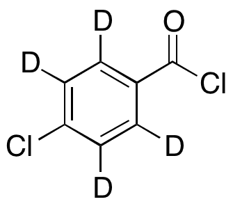 4-Chlorobenzoyl-2,3,5,6-d4 Chloride - Chemical structure and product image