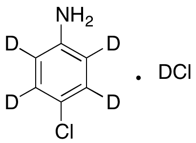 p-Chloroaniline-d4 Deuterium Chloride - Chemical structure and product image